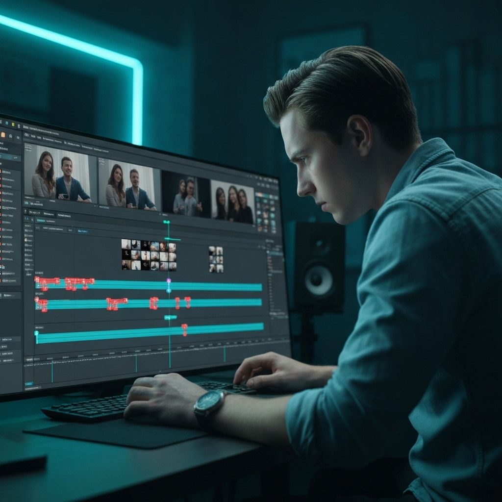 Cinematic video editing hero